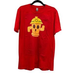 GILDAN ANIMAL CROSSING Lloid Red Short Sleeve Tee Size M